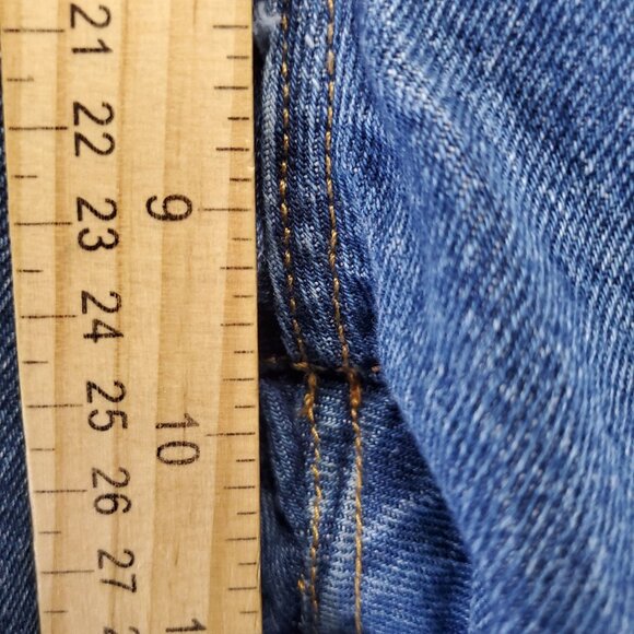 Levis Jeans Womens 27 Blue 501 90s Button Fly Straight Leg Denim - Picture 10 of 14